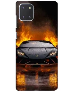 Чохол для Samsung Galaxy Note 10 Lite з картинкою «Lamborghini у вогні» Чохол для Samsung Galaxy Note 10 Lite з картинкою «Lamborghini у вогні»