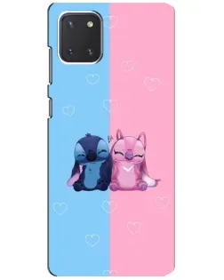 Чохол для Samsung Galaxy Note 10 Lite з картинкою «Stitch та Angel Love»