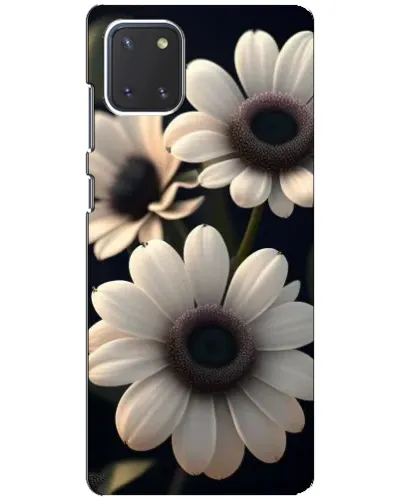 Чехол для Samsung Galaxy Note 10 Lite с картинкой «Белые маргаритки макро»