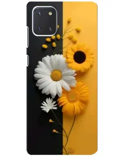 Чехол для Samsung Galaxy Note 10 Lite с картинкой «Подсолнух и ромашка»