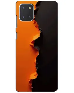 Чохол для Samsung Galaxy Note 10 Lite з картинкою «Помаранчевий розлом» Чохол для Samsung Galaxy Note 10 Lite з картинкою «Помаранчевий розлом»