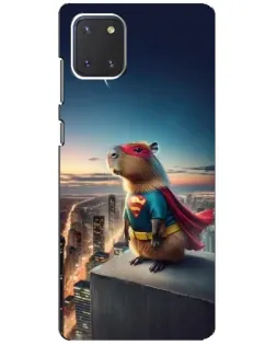 Чехол для Samsung Galaxy Note 10 Lite с картинкой «Капи-мен супергерой»