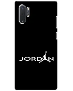 Чехол для Samsung Galaxy Note 10 Plus с картинкой «Jordan White Logo» Чехол для Samsung Galaxy Note 10 Plus с картинкой «Jordan White Logo»