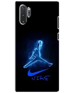 Чехол для Samsung Galaxy Note 10 Plus с картинкой «Jordan Neon Blue» Чехол для Samsung Galaxy Note 10 Plus с картинкой «Jordan Neon Blue»