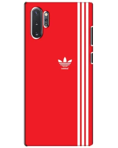 Чехол для Samsung Galaxy Note 10 Plus с картинкой «Красный минимализм Adidas»