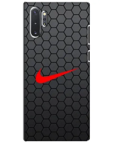 Чехол для Samsung Galaxy Note 10 Plus с картинкой «Nike — карбоновая сетка»