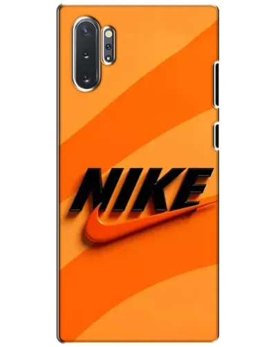 Чехол для Samsung Galaxy Note 10 Plus с картинкой «Оранжевый драйв Nike»