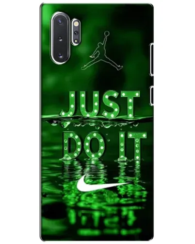 Чехол для Samsung Galaxy Note 10 Plus с картинкой «Зеленый неоновый Nike»