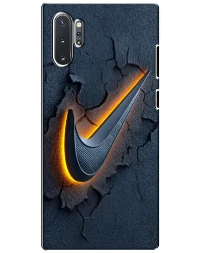 Чехол для Samsung Galaxy Note 10 Plus с картинкой «Объемный логотип Найк»