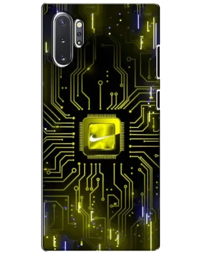 Чехол для Samsung Galaxy Note 10 Plus с картинкой «Nike — золотая искра»