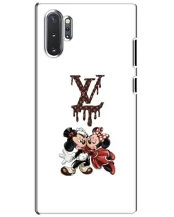 Чехол для Samsung Galaxy Note 10 Plus с картинкой «LV и Микки Маус»
