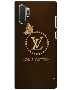 Чехол для Samsung Galaxy Note 10 Plus с картинкой «LV — золотая печать»