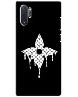 Чехол для Samsung Galaxy Note 10 Plus с картинкой «Цветочная монограмма»