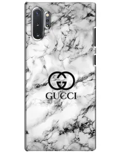 Чехол для Samsung Galaxy Note 10 Plus с картинкой «Gucci — мраморный шик» Чехол для Samsung Galaxy Note 10 Plus с картинкой «Gucci — мраморный шик»