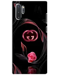 Чехол для Samsung Galaxy Note 10 Plus с картинкой «Gucci — неоновая роза» Чехол для Samsung Galaxy Note 10 Plus с картинкой «Gucci — неоновая роза»