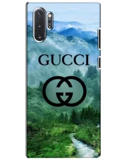 Чехол для Samsung Galaxy Note 10 Plus с картинкой «Gucci — горный пейзаж» Чехол для Samsung Galaxy Note 10 Plus с картинкой «Gucci — горный пейзаж»