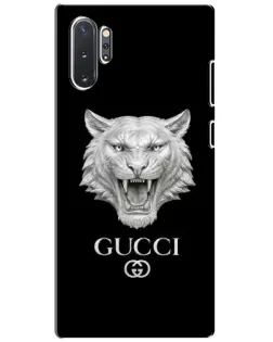 Чехол для Samsung Galaxy Note 10 Plus с картинкой «Gucci — серебряный лев» Чехол для Samsung Galaxy Note 10 Plus с картинкой «Gucci — серебряный лев»