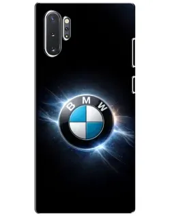 Чохол для Samsung Galaxy Note 10 Plus з картинкою «BMW — неонове сяйво»