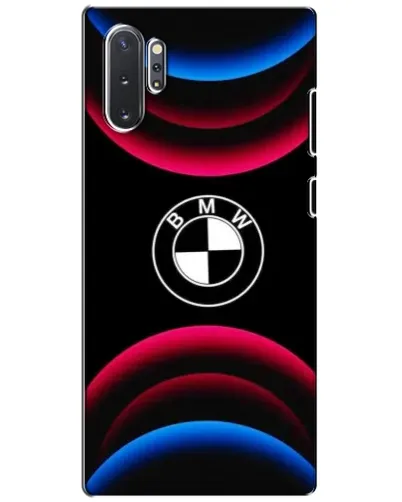 Чохол для Samsung Galaxy Note 10 Plus з картинкою «Логотип BMW та неонові дуги»
