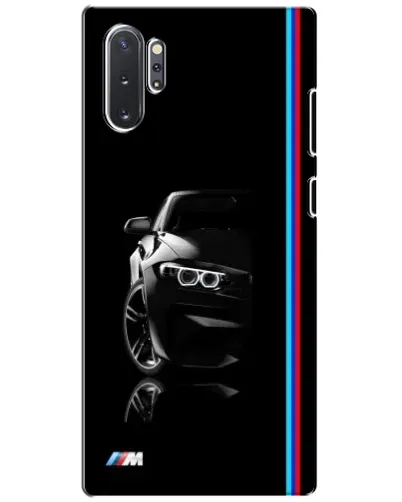 Чохол для Samsung Galaxy Note 10 Plus з картинкою «Силует BMW в темряві»