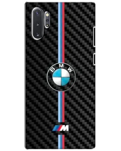 Чохол для Samsung Galaxy Note 10 Plus з картинкою «Емблема BMW та карбон»
