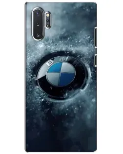 Чехол для Samsung Galaxy Note 10 Plus с картинкой «Логотип BMW — лед»
