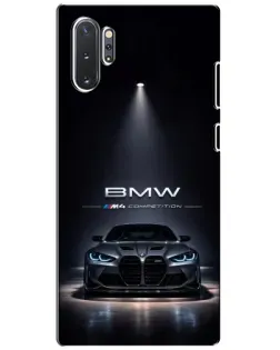 Чехол для Samsung Galaxy Note 10 Plus с картинкой «BMW сквозь ночной город»