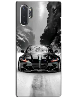 Чехол для Samsung Galaxy Note 10 Plus с картинкой «BMW — акварельный дрифт»