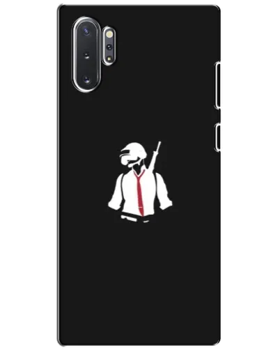 Чохол для Samsung Galaxy Note 10 Plus з картинкою «PUBG — силует воїна»