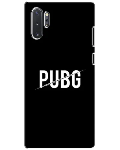Чохол для Samsung Galaxy Note 10 Plus з картинкою «PUBG — білий логотип»