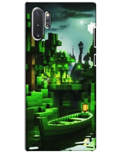 Чехол для Samsung Galaxy Note 10 Plus с картинкой «Minecraft лесной пейзаж»