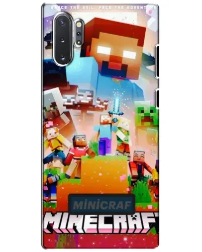 Чехол для Samsung Galaxy Note 10 Plus с картинкой «Minecraft герои игры»