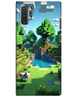 Чехол для Samsung Galaxy Note 10 Plus с картинкой «Minecraft летний день»