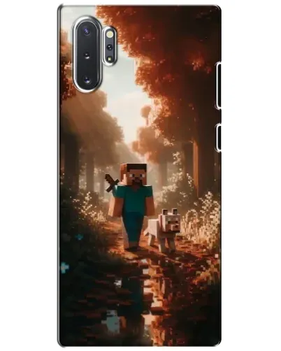 Чехол для Samsung Galaxy Note 10 Plus с картинкой «Стив в лесу»
