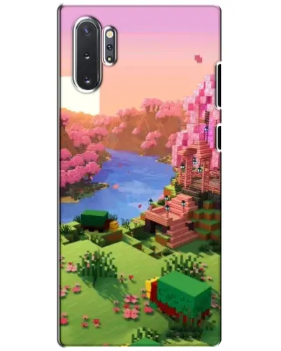 Чехол для Samsung Galaxy Note 10 Plus с картинкой «Розовое дерево Minecraft»