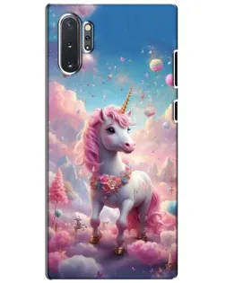 Чехол для Samsung Galaxy Note 10 Plus с картинкой «Единорог среди облаков»