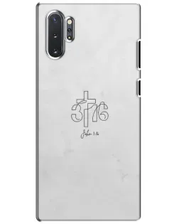 Чохол для Samsung Galaxy Note 10 Plus з картинкою «Івана 3:16 Хрест» Чохол для Samsung Galaxy Note 10 Plus з картинкою «Івана 3:16 Хрест»