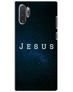 Чохол для Samsung Galaxy Note 10 Plus з картинкою «Зоряне небо Jesus»