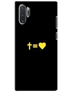 Чохол для Samsung Galaxy Note 10 Plus з картинкою «Серце та Хрест»