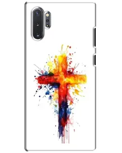 Чохол для Samsung Galaxy Note 10 Plus з картинкою «Акварельний хрест»