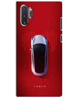 Чохол для Samsung Galaxy Note 10 Plus з картинкою «Tesla Top View»
