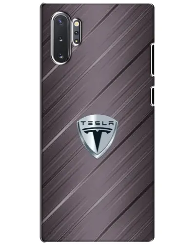 Чехол для Samsung Galaxy Note 10 Plus с картинкой «Металлическая текстура Tesla» Чехол для Samsung Galaxy Note 10 Plus с картинкой «Металлическая текстура Tesla»