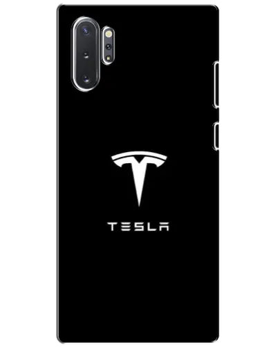 Чехол для Samsung Galaxy Note 10 Plus с картинкой «Tesla White Logo» Чехол для Samsung Galaxy Note 10 Plus с картинкой «Tesla White Logo»