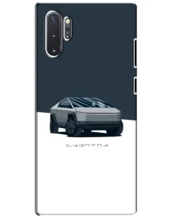 Чехол для Samsung Galaxy Note 10 Plus с картинкой «Серебристый Cybertruck Tesla» Чехол для Samsung Galaxy Note 10 Plus с картинкой «Серебристый Cybertruck Tesla»