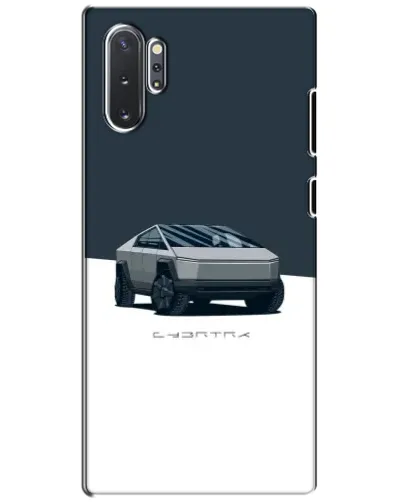 Чехол для Samsung Galaxy Note 10 Plus с картинкой «Серебристый Cybertruck Tesla» Чехол для Samsung Galaxy Note 10 Plus с картинкой «Серебристый Cybertruck Tesla»
