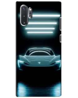 Чехол для Samsung Galaxy Note 10 Plus с картинкой «Tesla в неоне» Чехол для Samsung Galaxy Note 10 Plus с картинкой «Tesla в неоне»