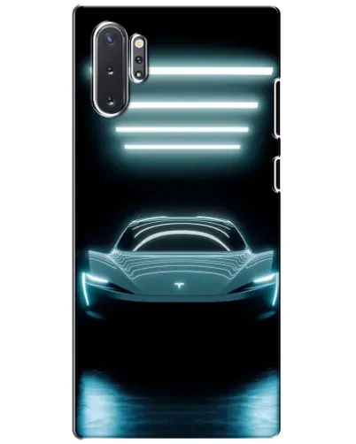 Чехол для Samsung Galaxy Note 10 Plus с картинкой «Tesla в неоне» Чехол для Samsung Galaxy Note 10 Plus с картинкой «Tesla в неоне»