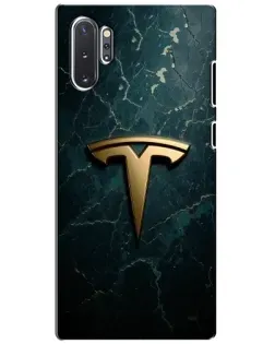 Чехол для Samsung Galaxy Note 10 Plus с картинкой «Мраморная Tesla Gold» Чехол для Samsung Galaxy Note 10 Plus с картинкой «Мраморная Tesla Gold»