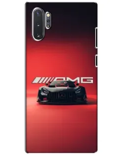 Чехол для Samsung Galaxy Note 10 Plus с картинкой «Mercedes AMG — красная линия» Чехол для Samsung Galaxy Note 10 Plus с картинкой «Mercedes AMG — красная линия»