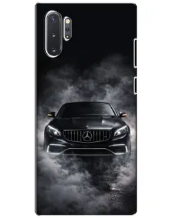 Чехол для Samsung Galaxy Note 10 Plus с картинкой «Mercedes в дыму» Чехол для Samsung Galaxy Note 10 Plus с картинкой «Mercedes в дыму»